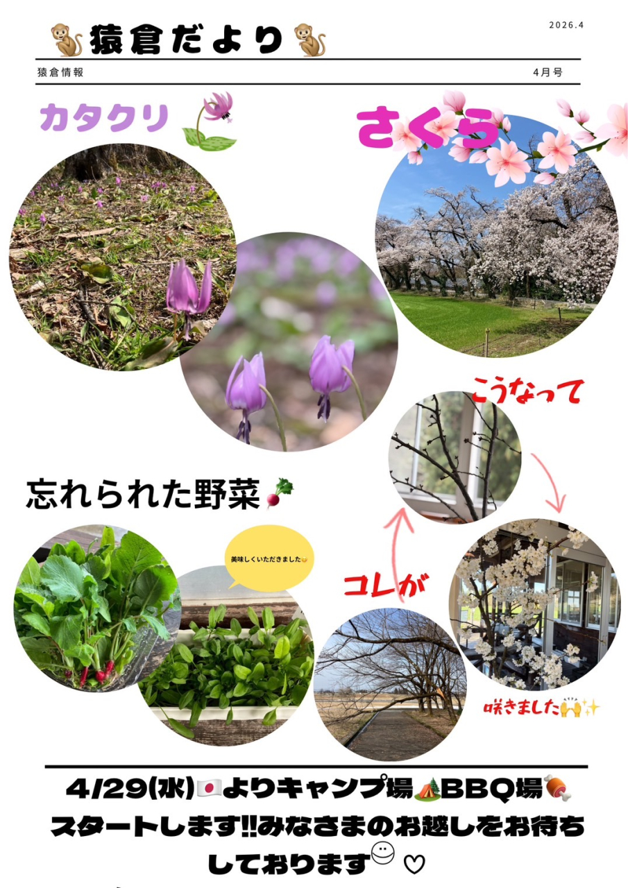 猿倉だより　４月号