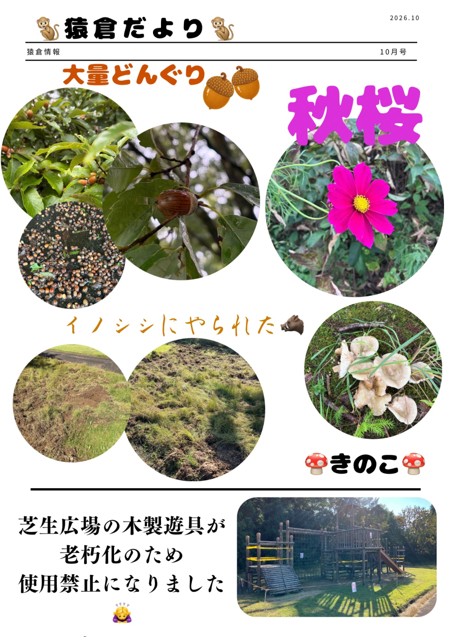 猿倉だより　１０月号